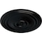 Ekena Millwork Reece Ceiling Medallion (Fits Canopies up to 6 3/4"), Hand-Painted Jet Black, 21"OD x 1 1/4"P CM21REBLF - alternate 5